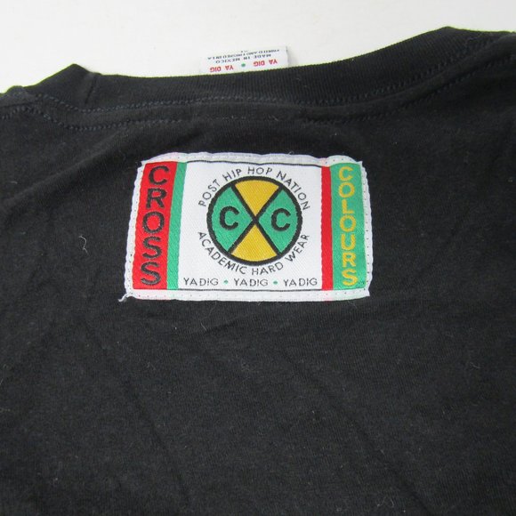 Cross Colours TLC 1992 Black T Shirt Sz XL VTG - Picture 5 of 6